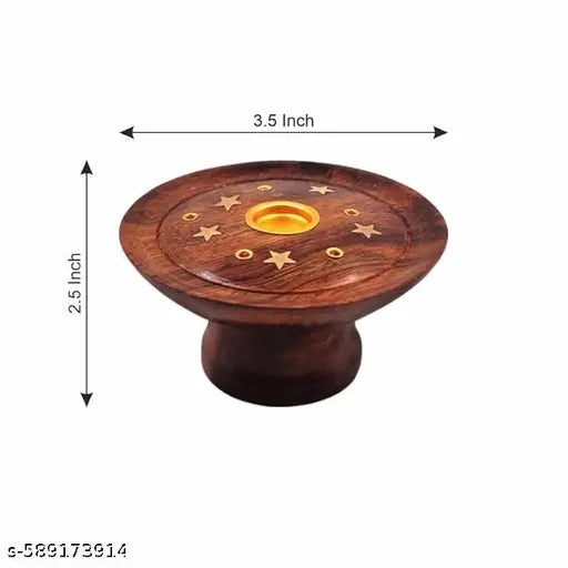 Creative furniture handicraft Puja item, incense holder, wooden puja box, religious accessories, prayer box, incense stick holder, spiritual decor,