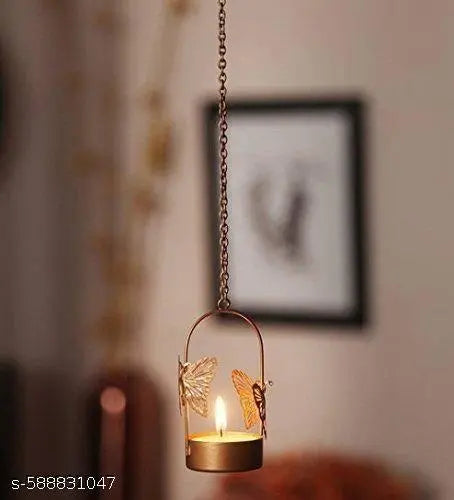 N R CRAFT Hanging ButterflyTealight Candle Holders Combo Pack (Pack of 1))
