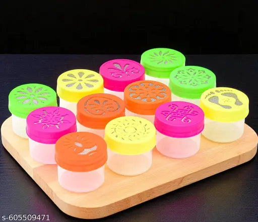 Set of 12 Rangoli Colour Filling Stamp Dibbi Stencil Rangoli Stancils Tools Diwali Rangoli Rangoli Dabbi with Pre Drawn Design Design May Vary