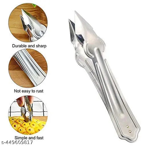 1 Pis  Stainless Steel Convenient Seed Remover Pineapple Eye Peeler