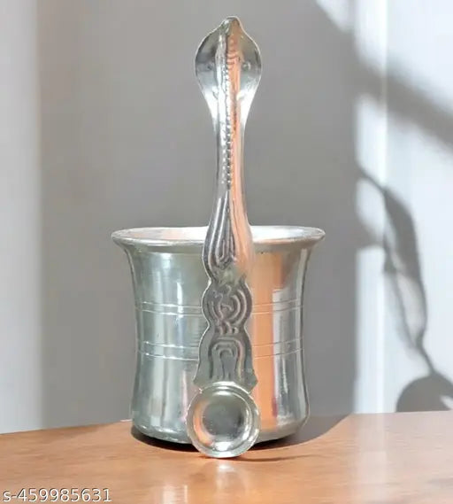 Sigaram Brass 2.4 Inch Panchpatre with Uddarane For Home Pooja Decore K4575