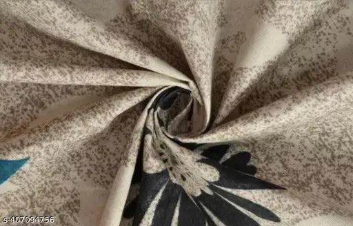 Glace-Cotton Bedsheet For Double Bed With 2 Pillow Covers