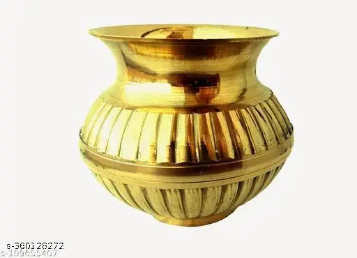Set of 1 Om Kalash Brass Pot Pooja Items Indian Lota Traditional Drinkware Water Pitcher Decorations/ Kalash/kalash Lota/Lota