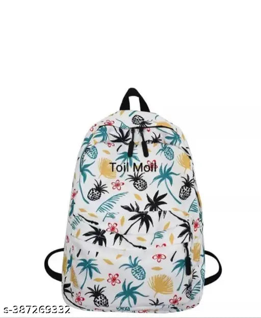 Multi Print Boys and Girls School-Casual-college-Everyday Bag with free stationery Pouch and Rain/Dust Cover Backpack
