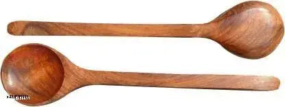 Wooden Round Spoon Flip/Spatula/Ladle for Cooking/ Serving | Kitchen Tools | No Harmful Polish | Naturally Non-Stick | Handmade -