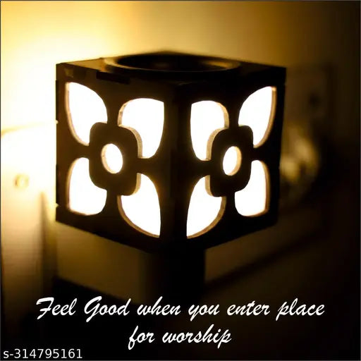 Gojeeva Kapoor Dani Electrical Camphor Diffuser Glass with On/Off Switch to Toggle Between Burner and Lamp_D30
