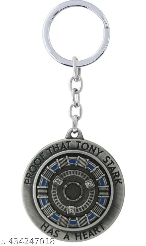 Spinner 3D Iron Man Proof That Tony Stark Has A Heart Girl Boys Avenger Keychain