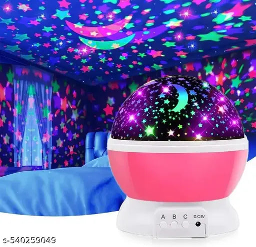 CRENTILA Star Lamp for Kids Bedroom, for Child Sleep Peacefully in Dark Stars Moon Night Lamp  (15 cm, Multicolor)