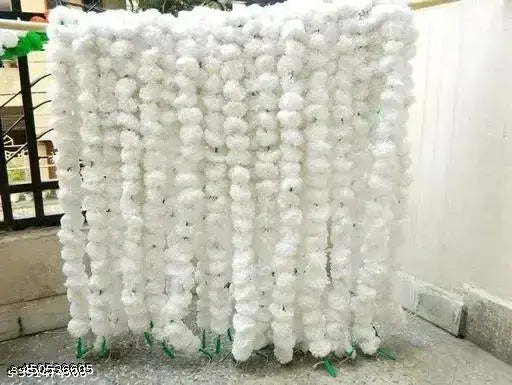 Merigold White set of 05 pcs Artificial Plant, Flower and Shrubs