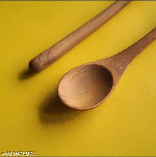 WOOD SPOON BROWN COLOUR (PACK OF 2