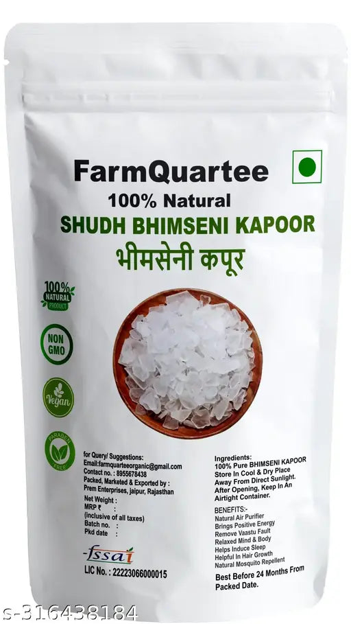 FarmQuart Bhimseni Kapoor | Deshi Kapoor | Shudhh Karpur | 100 gram