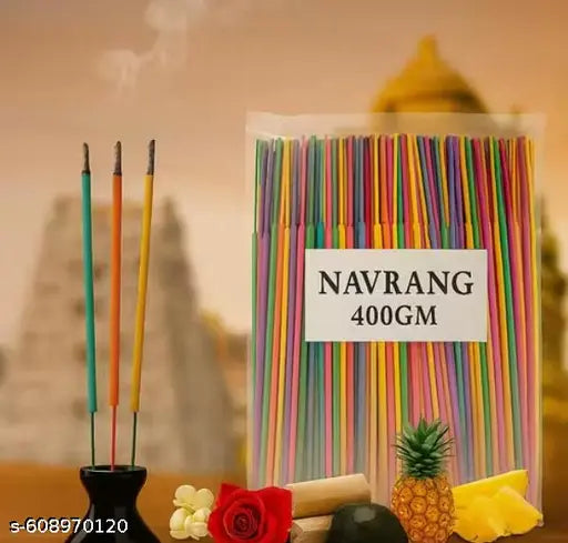 Premium Navrang Agarbatti 400g – Natural Long-Lasting Incense Sticks for Pooja & Meditation