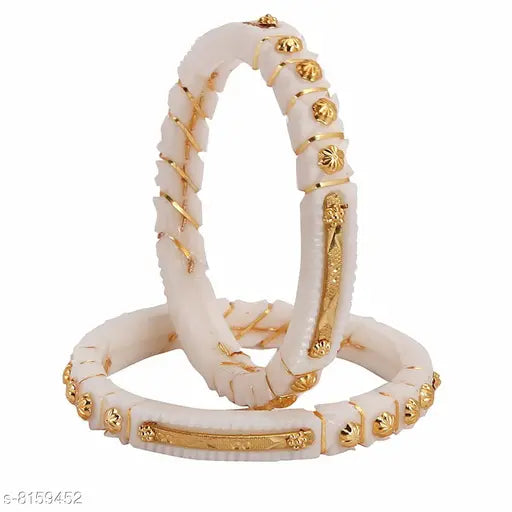 Gold Plated Shankha Bangles