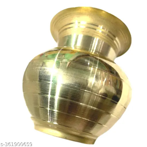 Bhabani Antique Brass mata Laxmi mongol ghot for Puja / lota Home use / Puja use / Kalas ( Brass , 10 cm )
