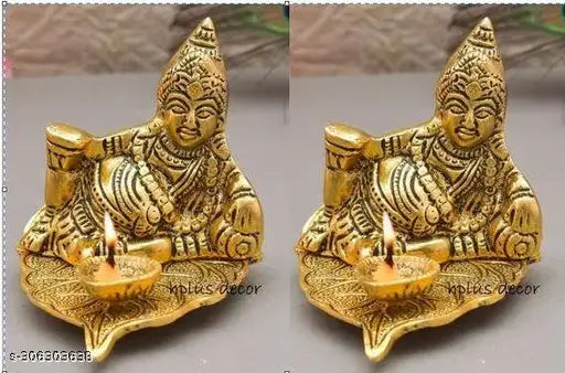 Kuber Deepak murti set of 2 for money and vastu for Showpiece item, Home decoration, Room decoration, Temple decoration, Office decoration Gift item