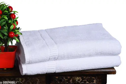 VIP WHITE TOWEL 450GSM (2PCS)