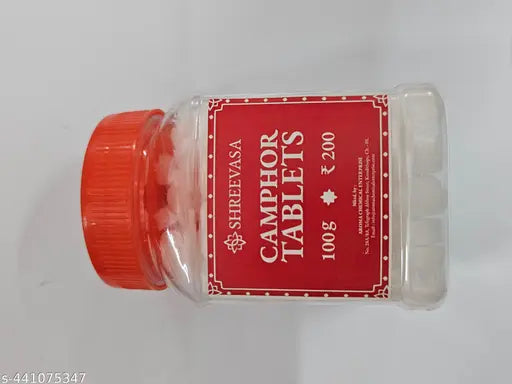 SHREEVASA Camphor Tablet Round Shape 100gms