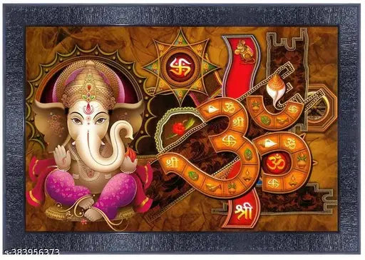 PnF Ganeshji Frames Wood Photo Frames with Acrylic Sheet (Glass)30047