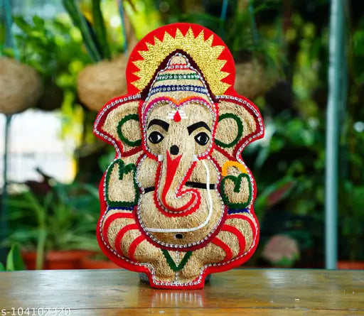 Natural Vetiver Root Lord Ganesh Wall Hanging/Pooja Room Hanging/Ganesh Handicraft form pure ramacham root