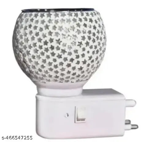 Kapoordani Oil Diffuser With On Off Switch To Toggle For Burner & Lamp Glass, Plastic, Steel Incense Holder Set