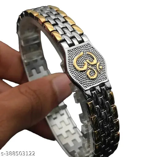 Exclushiv Premium Gold Om Bracelet For Men