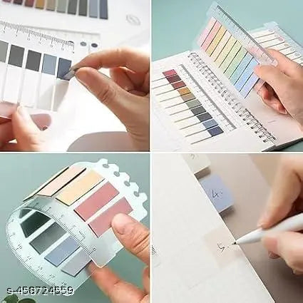Book Tabs Colorful Annotation Tabs, Writable Transparent Sticky Notes Page Sticky Notes for School Supplies and Office Supplies (1 Packs | 200 Pcs Notes)