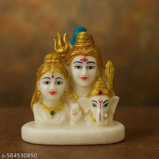 Shiv Parvati Idol | Lord Shiv Parvati GaneshFor Home Temple & decoration