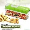 12 in 1 Nicer dicer Vegetable & Fruit Chopper (1unit of nicer dicer with 12 blades) Vegetable & Fruit Slicer Vegetable & Fruit Grater & Slicer  (1 chopper, 1 peeler)