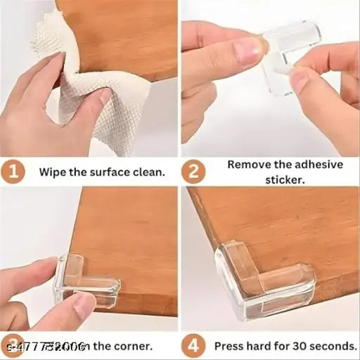pcs 12 baby and furniture table protector edge corner protector guards for baby | Furniture edge safety bumperss baby proof bumper & cushion to cover sharp furniture & table edges furniture corner & edge safety bumperss {12}
