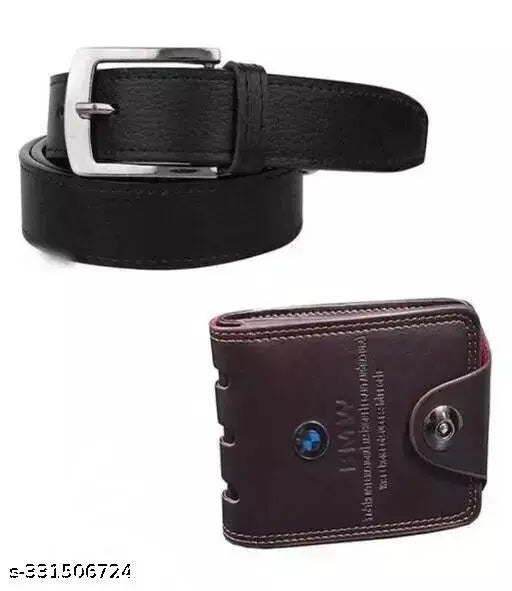 Men's Formal & Casual Belt & Wallet Combo