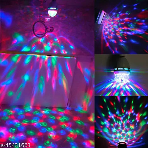 led light Diwali disco bulb party light for Home Birthday Dancing Stage Single disco color led light (Ball Diameter: 6 cm)