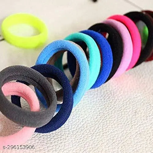 Stylish trendy fashion elegant multicolour rubber band scrunchies for girls ponytail 72 Pieces with attractive box packaging Multicolor color Nylon thalamudi kattu/thalamudi bandham/Jada Bandlu/Muti pattaikal/hair baandukal/Kudalu byandgalu/Hair byandgalu