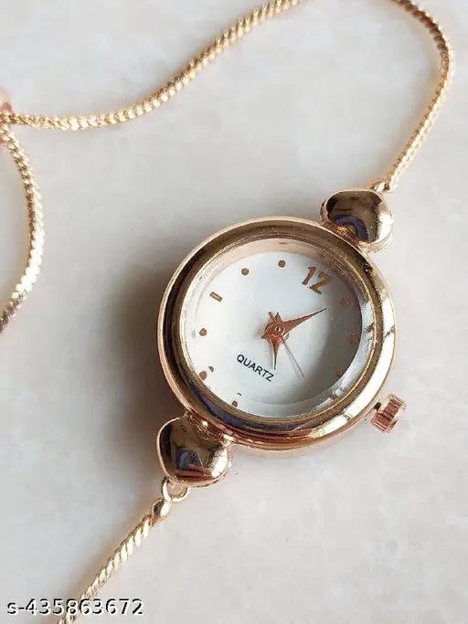 Shark Hub Analogue Stylish Stainless Steel Rose Gold Chain Strap Watch Stylish Branded for Girls Watches for Women Watches Stylish Branded