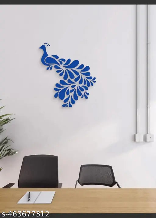 8 inch 2 pcs Rangoli Stencil - Peacock Design for art and craft 8 Inch 2 piece