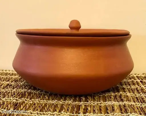 Clay Dahi Handi 1Litter | Natural Earthen Pot for Curd & Cooking pack of 1