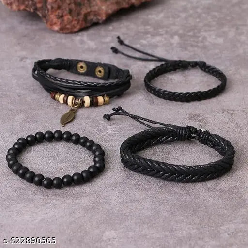 black leather bracelet | men leather bracelet | bands for men | bracelets for boys | leather bracelet for men | leather bracelet | fashion bracelet | boys bracelet