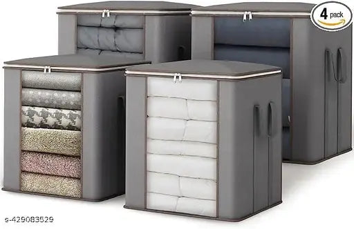 Space-Saving Non-Woven Saree Organizer(pack of 4 )