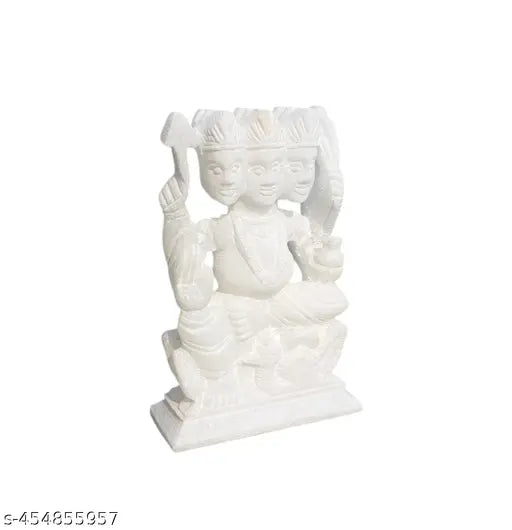 White Marble Stone Lord Kartik | Kartikeya Moorti Murti Statue Figurine Idol Sculpture (5 inch) for Puja Home, Office, Temple, Mandir