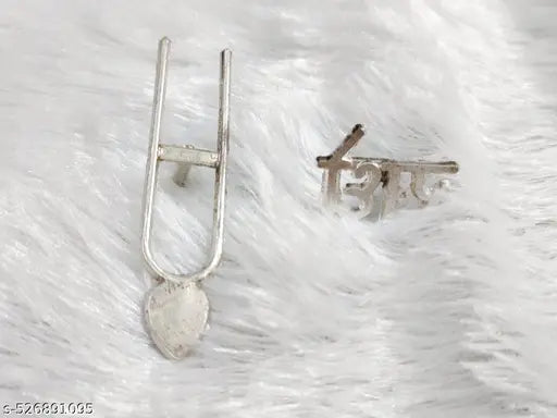 Stylish Trishul & Jai Shri Ram Metal Pin Set | Devotional Lapel Brooch for Men & Women | Bhagwa Accessories for Traditional Wear