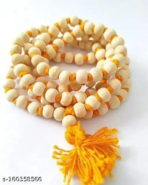 Bachapan Tulsi Japa Mala Original 108 Beads Pure Tulsi Jap Mala for Mantra Jaap with Goumukhi Jaap Bag (Pack of 1)