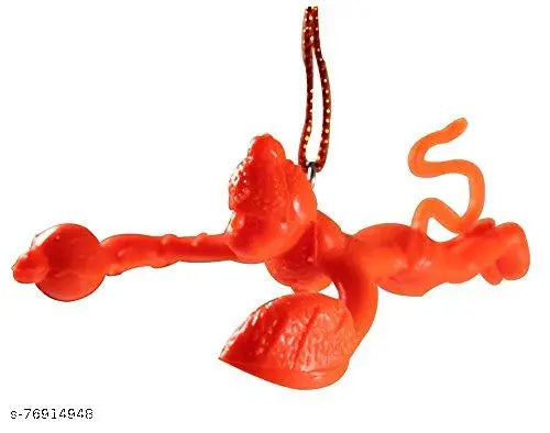 Idol Orange Flying Hanuman Ji Hanging Accessories for Car Rear View Mirror