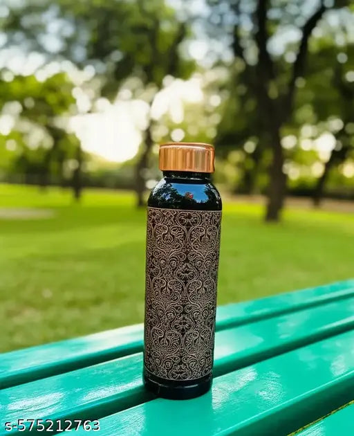 SUN INDIA COPPER 100% PURE COPPER WATER BOTTLE 1000ML SET OF 1