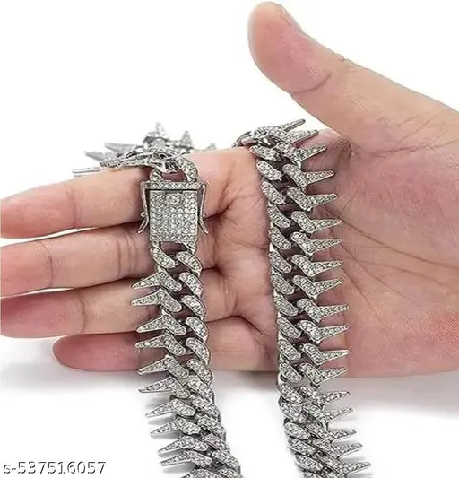 Ruhi Collection Premium Men Chain | Cuban Chain | Iced Jewellery | Iced Locket | Men Chain | Chains For Boy | MC STAIN CHAIN  CHAIN FOR BOYS  WEDDING STYLE