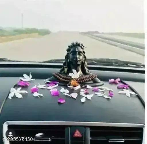 Shiva idol, shiva statue, Shivling idol, shiv murti, shiv ji ki murti, shiv idol, adiyogi for car dashboard, adiyogi statue for car, shiva idol for home decor - 14 cm Big shiva idol, Adiyogi idol