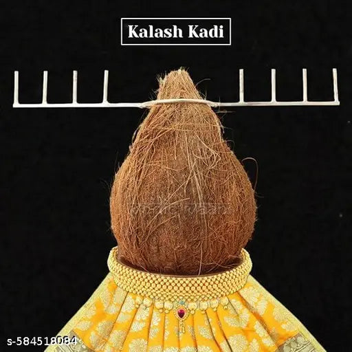 Varalakshmi Pooja Kalasam Decoration Sticks Combo - Lakshmi Pooja Kalasam Flower Stand Stick - Five Point Support For Decoration - Crown Stick For God Varalaxmi Pooja