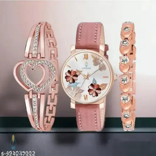 Stylish And Trandy Leather Strap Analog Watch for Women