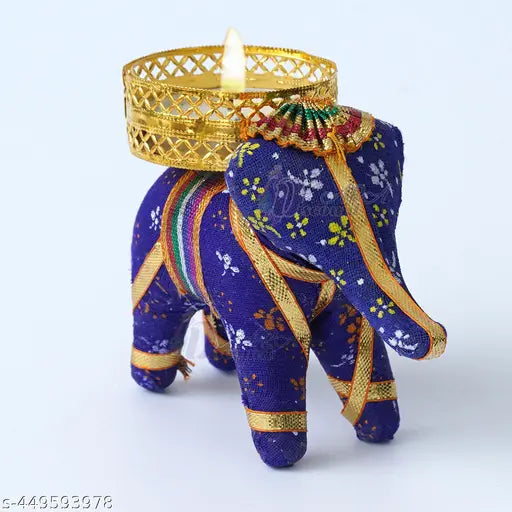 Elephant Tealight Candle Holder For Festival Decoration