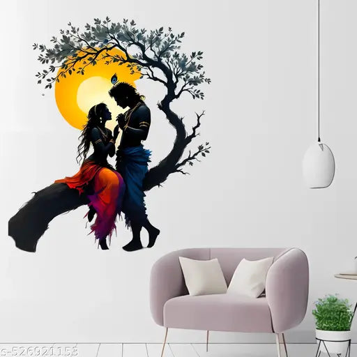 WallBirds Radha Krishna  Wall Stickers for Home