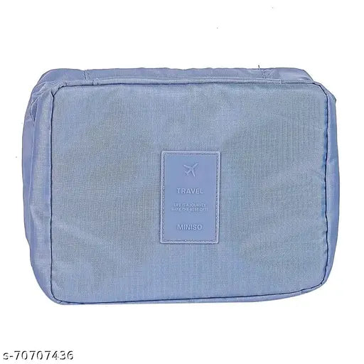 Travel Organiser Bag, Travel Accessory Travel Zipper Toiletry Bag, Grey