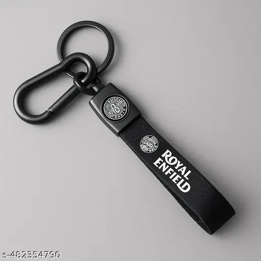 Hurrio Royal Enfield Leather/Metal Best Quality Bike key chain with Hook Key Chain